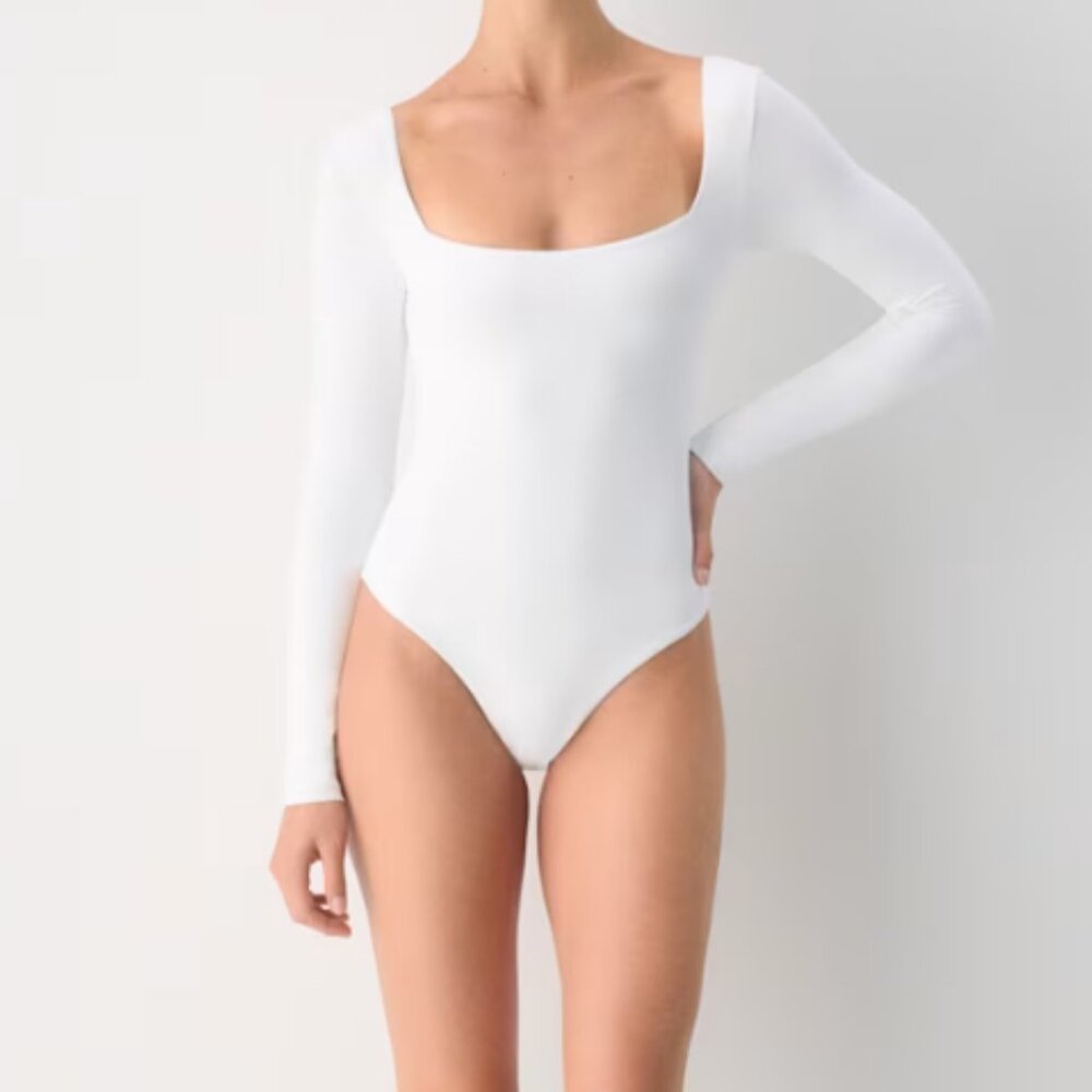 Aritizia Original Contour Squareneck Bodysuit - White